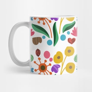 Flowers and insects pattern Mug